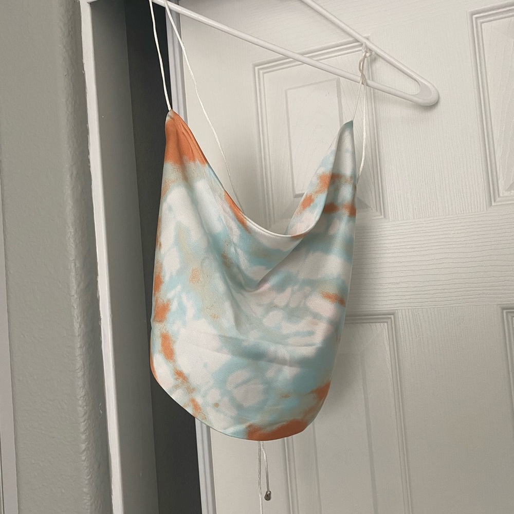 *White Fox Boutique **Satin tie up top.
